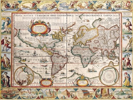 1587r. - Nova Totius Terrarum Orbis Geographica ac Hydrographica Tabula (1)