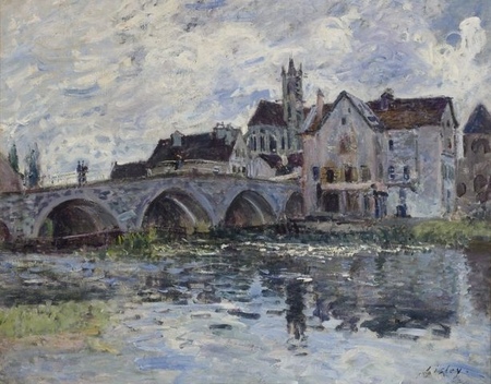 Alfred Sisley - Le Pont de Moret, effet d’orage (Most w Moret, skutki burzy) (1)