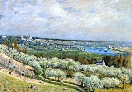 Alfred Sisley - The Terrace at Saint-Germain, Spring ( Taras w Saint-Germain, Wiosna) (1)