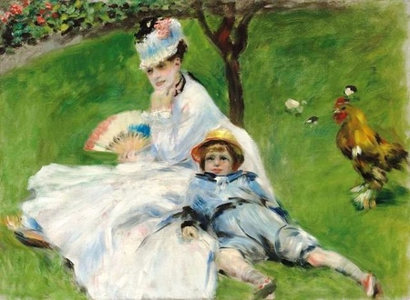 Auguste Renoir - Madame Monet i jej syn (Madame Monet and Her Son) (1)