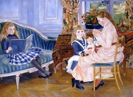 Auguste Renoir - Popołudnie dzieci w Wargemont (Children's Afternoon at Wargemont) (1)