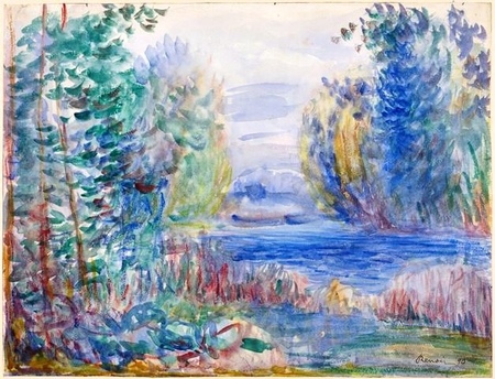 Auguste Renoir - Krajobraz rzeczny (River Landscape) (1)