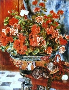 Auguste Renoir - Kwiaty i koty (Fleurs et chats) (1)