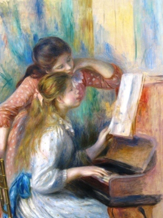  Auguste Renoir -  Młode Dziewczyny przy Fortepianie (Young Girls at the Piano) (1)
