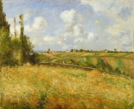 Camille Pissarro - Żyta Pole, Górka, Pontoise (A Rye Field, Hill of Gratte Coqs,Pontoise) (1)