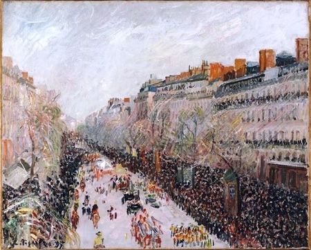Camille Pissarro - Mardi Gras on the Boulevards (1)