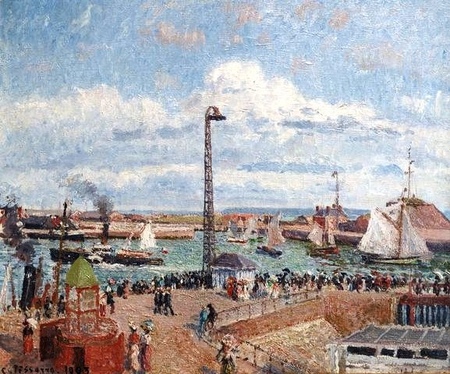 Camille Pissarro - Molo w Le Havre (Jetty at Le Havre) (1)