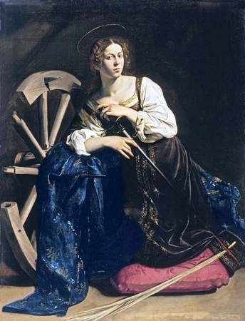 Caravaggio -  Święta Katarzyna z Aleksandrii (1)