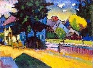 V. Kandinsky - Widok na Murnau (1)