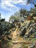 Peter Monsted - W południe na plantacji kaktusów w Capri (1)