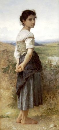 W. A. Bouguereau - Młoda Pasterka (1)