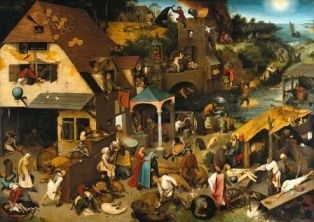 P. Bruegel - Przysłowia niderlandzkie (1)