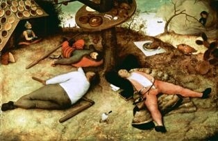 Pieter Bruegel - Kraina szczęśliwości (1)