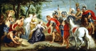 P. Rubens - David spotyka Abigail (1)