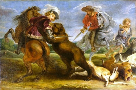 P. Rubens - Polowanie na niedźwiedzia (1)