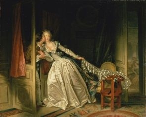 Jean-Honoré Fragonard - Skradziony pocałunek (1)