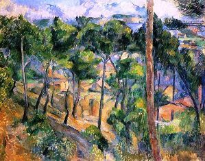 Paul Cézanne - L'Estaque, widok przez sosny (1)
