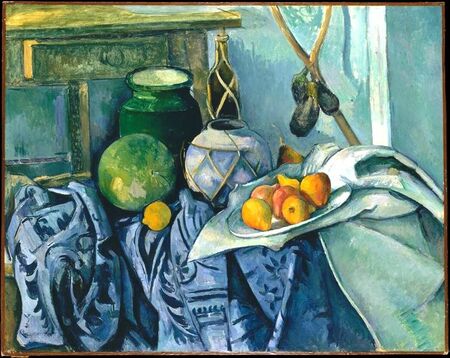 Paul Cézanne - Martwa natura z bakłażanem  (1)