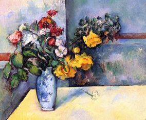 Paul Cézanne - Kwiaty w wazonie (1)