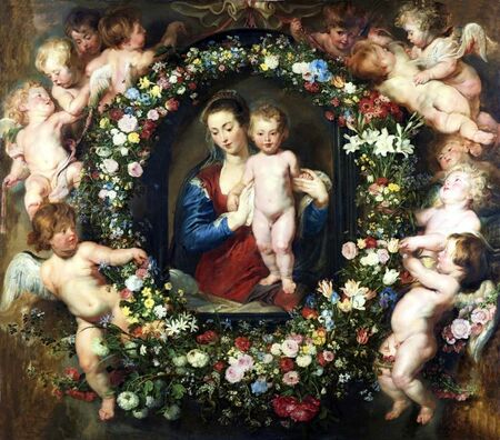 P. Rubens i Jan Brueghel mł - Madonna z Dzieciątkiem (1)