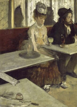 Edgar Degas - W kawiarni (Absynt)  (1)