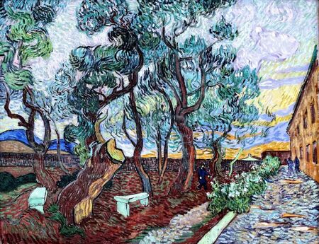 Vincent van Gogh - Ogród Szpitala Świętego Pawła  (1)