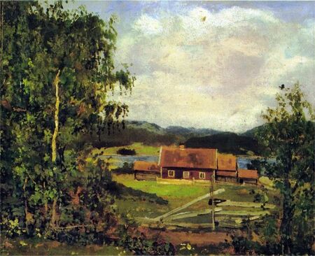 Edvard Munch - Krajobraz Maridalen przy Oslo (1)
