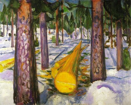 Edvard Munch - Żółte bale (1)