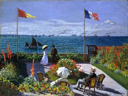 Claude Monet - Ogród w Sainte-Adresse (1)