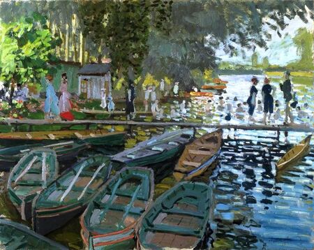 Claude Monet - Bathers at La Grenouillere  (1)