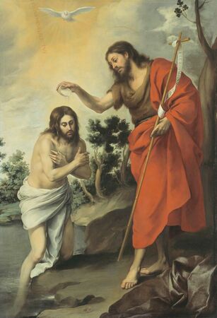 Bartolomé Esteban Murillo - Chrzest Chrystusa (1)