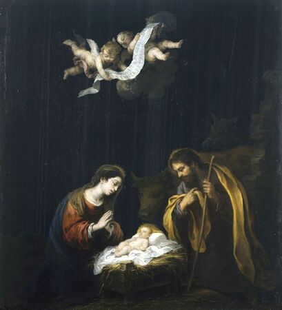 Bartolomé Esteban Murillo - Narodzenie Chrystusa (1)