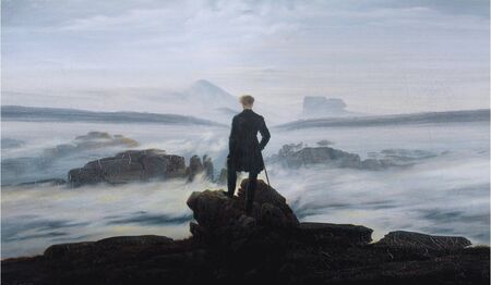 Caspar Friedrich - Wędrowiec nad morzem mgły (1)