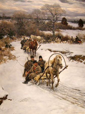 Alfred Wierusz-Kowalski - Zima w Rosji (1)