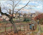 Camille Pissarro - W ogrodzie (Le jardin de Maubuisson, Pontoise) (1)