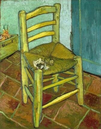 Vincent van Gogh - Krzesło Vincenta z jego fajką (1)