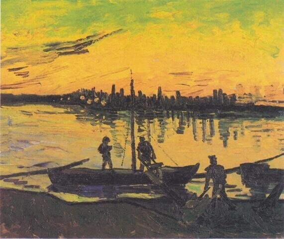 Vincent van Gogh - Barki z węglem I
