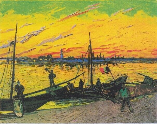 Vincent van Gogh - Barki z węglem II (1)