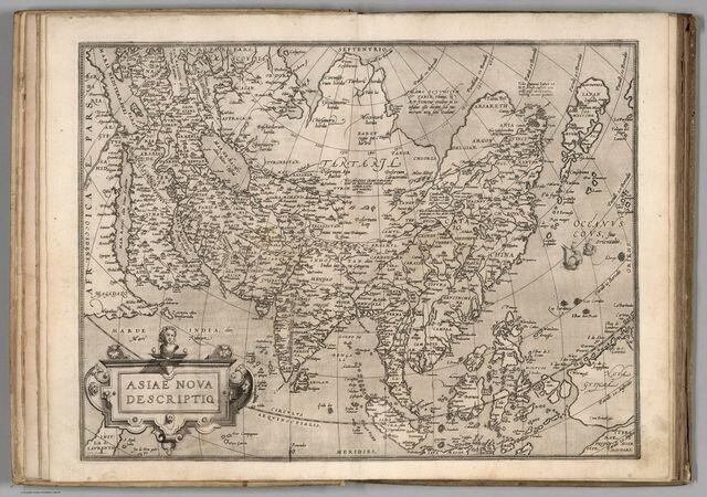 1570r. Asiae Nova Descriptio.Ortelius, Abraham (1)