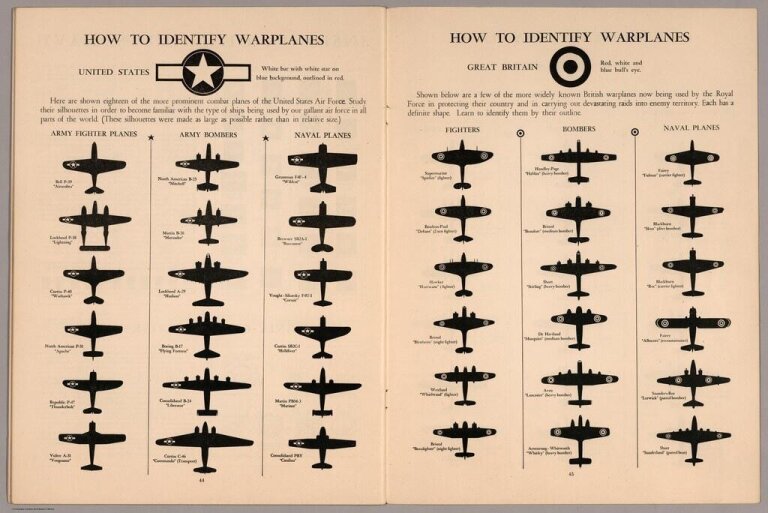 1943r. - Jak rozpoznać samoloty wojenne (USA i Anglia) (1)