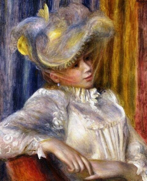 Auguste Renoir - Kobieta w kapeluszu (Woman with a Hat)