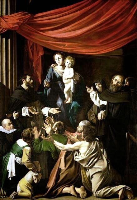 Caravaggio - Madonna Różańcowa (Madonna of the Rosary)