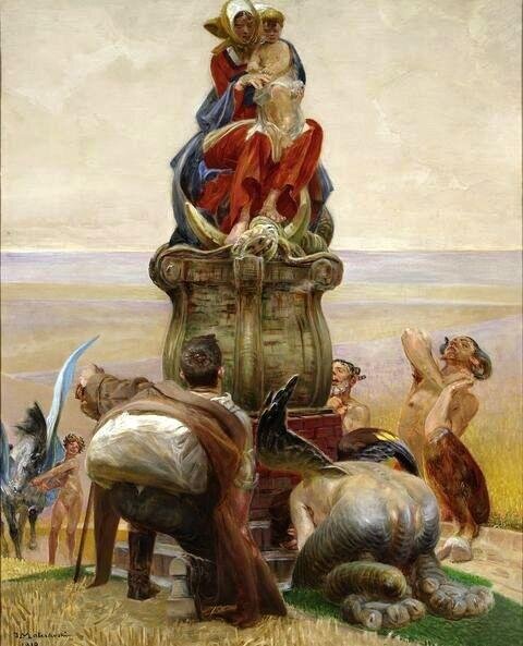 Jacek Malczewski - Adoracja Madonny