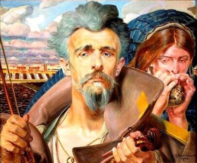 Jacek Malczewski - Muzyka - środkowa część tryptyku