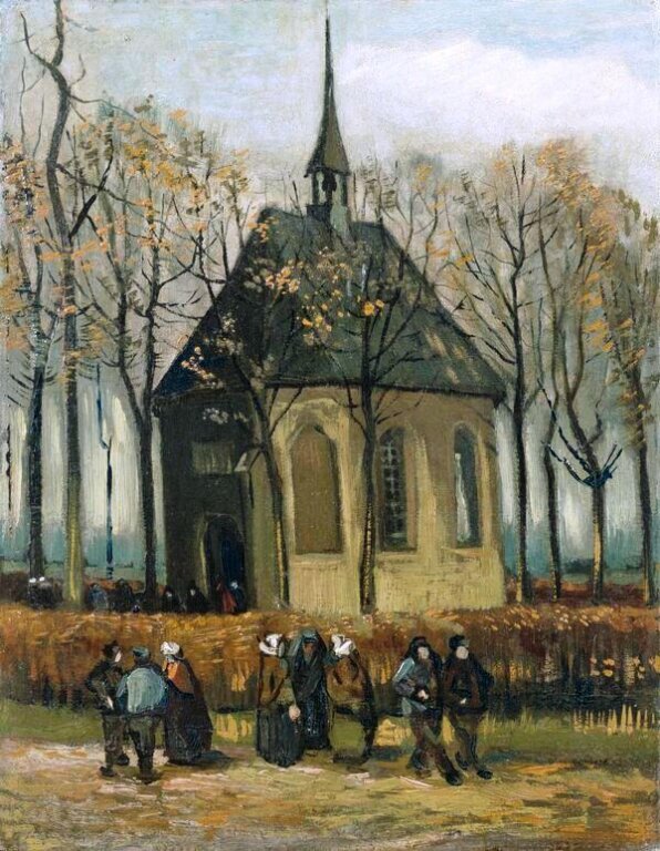 Vincent van Gogh - Kościół Reformowany w Nuenen (1)