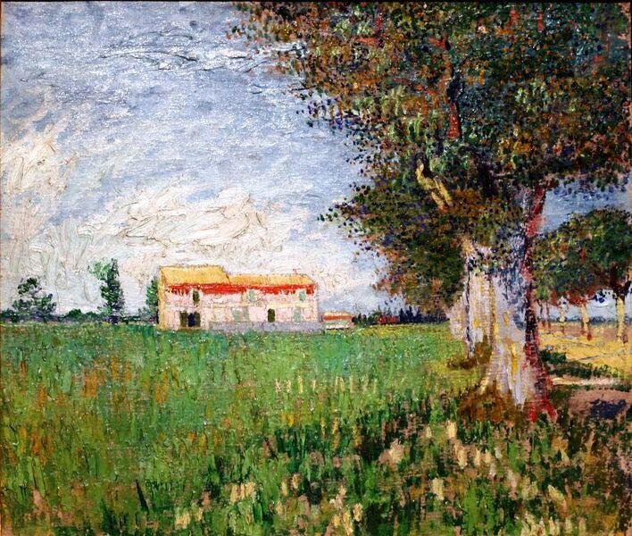 Vincent van Gogh - Farma w polu pszenicy (1)
