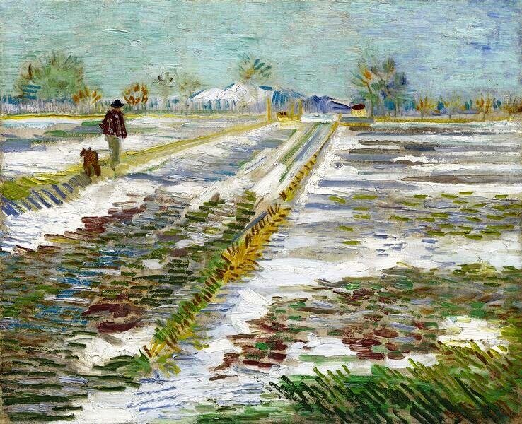 Vincent van Gogh - Pejzaż ze śniegiem