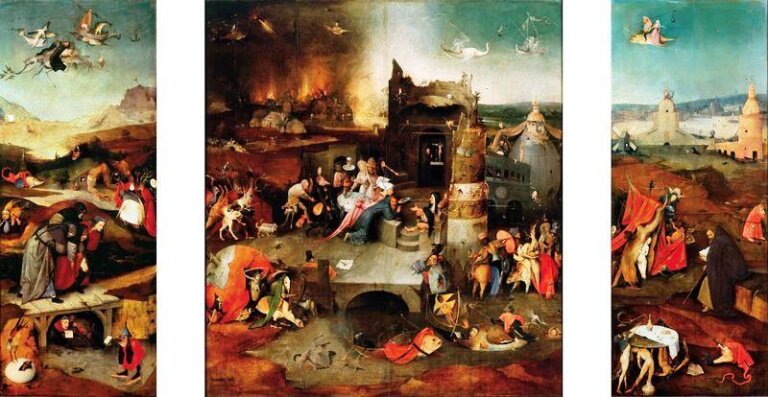 Hieronim Bosch - Kuszenie Św. Antoniego 